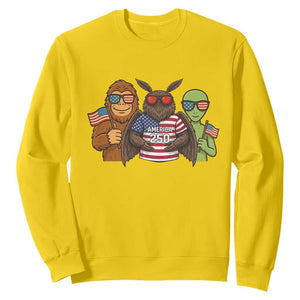 Funny Bigfoot Mothman Alien Sweatshirt USA 250th Anniversary TS12 Daisy Print Your Wear