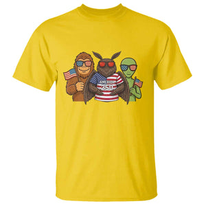 Funny Bigfoot Mothman Alien T Shirt USA 250th Anniversary TS12 Daisy Print Your Wear