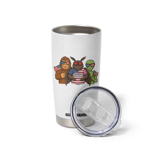 Funny Bigfoot Mothman Alien Tumbler Cup USA 250th Anniversary TS12 Print Your Wear