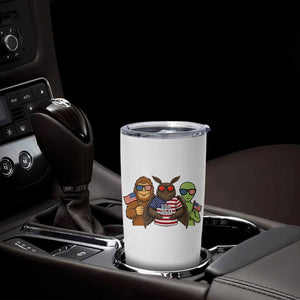 Funny Bigfoot Mothman Alien Tumbler Cup USA 250th Anniversary TS12 Print Your Wear