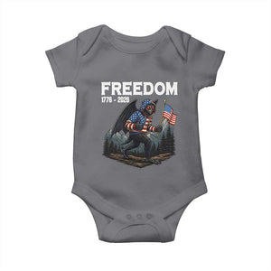 Patriotic Mothman Lover Baby Onesie Funny USA 250 Anniversary Gift TS12 Charcoal Print Your Wear