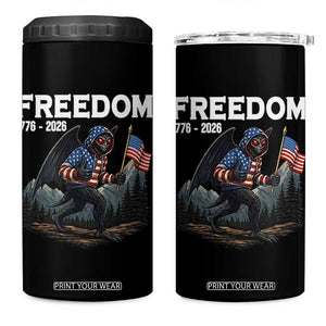 Patriotic Mothman Lover 4 in 1 Can Cooler Tumbler Funny USA 250 Anniversary Gift TS12 One Size: 16 oz Black Print Your Wear