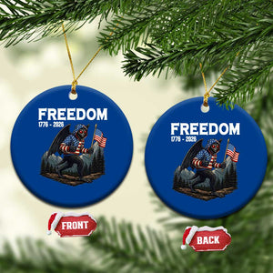 Patriotic Mothman Lover Ceramic Ornament Funny USA 250 Anniversary Gift TS12 1pc Blue Print Your Wear