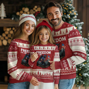 Patriotic Mothman Lover Ugly Christmas Sweater Funny USA 250 Anniversary Gift TS12 Red Beige Print Your Wear