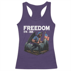Patriotic Mothman Lover Racerback Tank Top Funny USA 250 Anniversary Gift TS12 Purple Print Your Wear