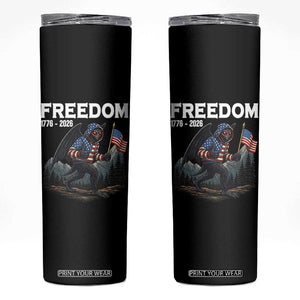 Patriotic Mothman Lover Skinny Tumbler Funny USA 250 Anniversary Gift TS12 Black Print Your Wear