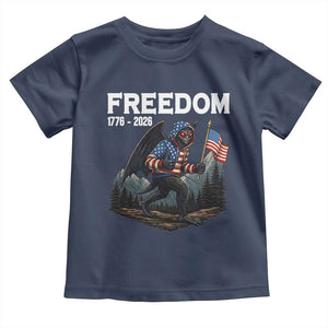 Patriotic Mothman Lover Toddler T Shirt Funny USA 250 Anniversary Gift TS12 Navy Print Your Wear