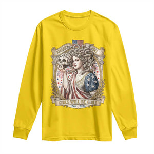 Feminist Medusa Girls Will Be Girls Long Sleeve Shirt USA 250 Anniversary Gift TS12 Daisy Print Your Wear