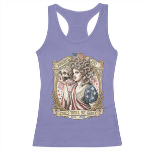 Feminist Medusa Girls Will Be Girls Racerback Tank Top USA 250 Anniversary Gift TS12 Violet Print Your Wear
