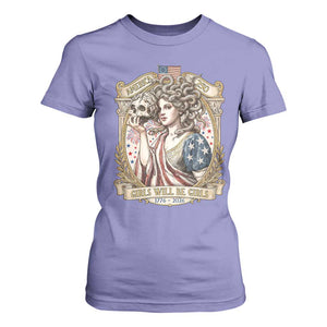 Feminist Medusa Girls Will Be Girls T Shirt For Women USA 250 Anniversary Gift TS12 Violet Print Your Wear