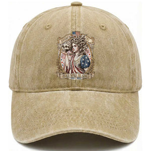 Feminist Medusa Girls Will Be Girls Washed Cotton Baseball Cap USA 250 Anniversary Gift TS12 Washed Cap Universal Fit Khaki Print Your Wear
