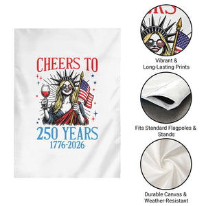 Funny Patriotic Statue Of Liberty Garden Flag Cheers To 250 Years TS12 Print Your Wear