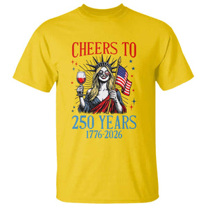 Funny Patriotic Statue Of Liberty T Shirt Cheers To 250 Years TS12 Daisy Print Your Wear