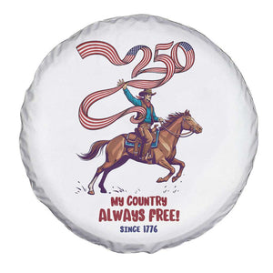 Funny Patriotic Cowboy Spare Tire Cover My Country Always Free USA Pride TS12 Print Your Wear