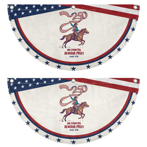 Funny Cowboy Patriotic Fan Flag My Country Always Free USA Pride