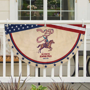 Funny Cowboy Patriotic Fan Flag My Country Always Free USA Pride