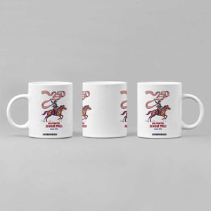 Funny Patriotic Cowboy Coffee Mug My Country Always Free USA Pride TS12 Print Your Wear