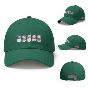 Patriotic Cat Lover Gift Baseball Cap America 250 Anniversary TS12 Baseball Cap Universal Fit Irish Green Print Your Wear