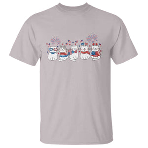 Patriotic Cat Lover Gift T Shirt America 250 Anniversary TS12 Ice Gray Print Your Wear