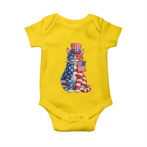 Proud American Cat Lover Baby Onesie Patriotic Animal Lover Gift TS12 Daisy Print Your Wear