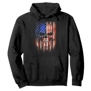 Patriotic Skull American Flag USA Pride Hoodie TS12 Black Print Your Wear