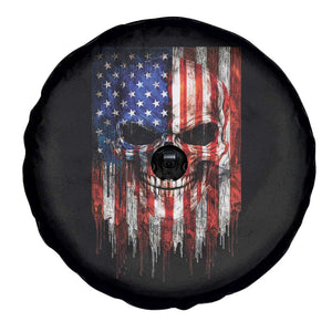 Patriotic Skull American Flag USA Pride Spare Tire Cover TS12 Print Your Wear