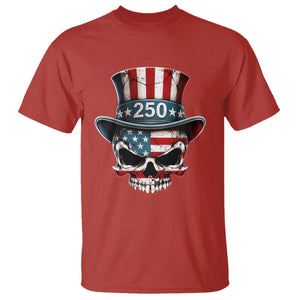 American Flag Skull Patriotic Pride T Shirt USA 250 Anniversary TS12 Red Print Your Wear