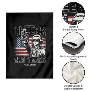 Patriotic Thomas Jefferson Garden Flag Cheers To 250 Years TS12 Print Your Wear