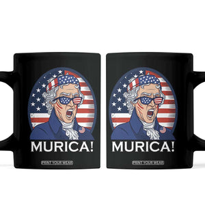 Funny Murica Thomas Jefferson Coffee Mug Founding Father Gift TS12 Black Print Your Wear