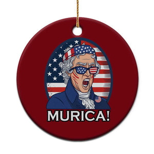 Funny Murica Thomas Jefferson Ceramic Ornament Founding Father Gift TS12 1pc Red Print Your Wear
