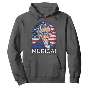 Funny Murica Thomas Jefferson Hoodie Founding Father Gift TS12 Dark Heather Print Your Wear