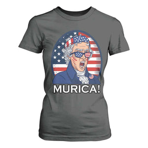 Funny Murica Thomas Jefferson T Shirt For Women Founding Father Gift TS12 Dark Heather Print Your Wear