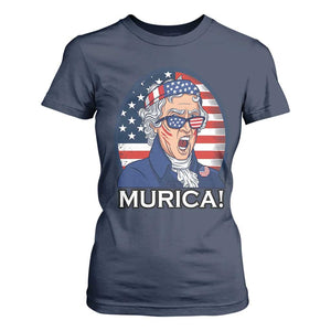 Funny Murica Thomas Jefferson T Shirt For Women Founding Father Gift TS12 Navy Print Your Wear