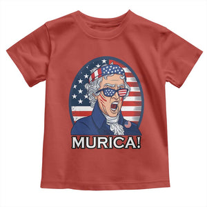 Funny Murica Thomas Jefferson Toddler T Shirt Founding Father Gift TS12 Red Print Your Wear