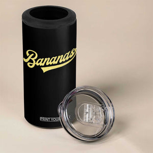 Funny Banana Pattern Typography 4 in 1 Can Cooler Tumbler Retro Throwback Fruit Lover TS12 Print Your Wear