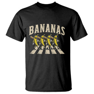 Retro Bananas Parody T Shirt Funny Baseball Player Gift TS12 Black Print Your Wear