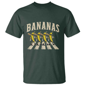 Retro Bananas Parody T Shirt Funny Baseball Player Gift TS12 Dark Forest Green Print Your Wear