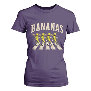 Retro Bananas Parody T Shirt For Women Funny Baseball Player Gift TS12 Purple Print Your Wear