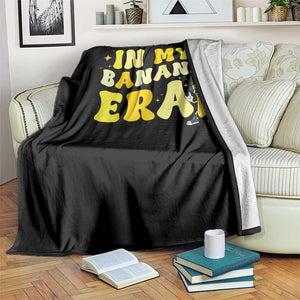 Funny In My Banana Era Graphic Throw Blanket Retro Fruit Lover TS12 Print Your Wear