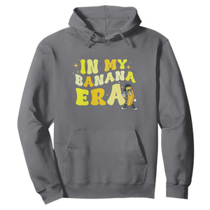 Funny In My Banana Era Graphic Hoodie Retro Fruit Lover TS12 Charcoal Print Your Wear