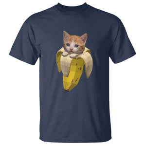 Funny Bananacat Meme Lover T Shirt Cute Kitty Banana Costume TS12 Navy Print Your Wear