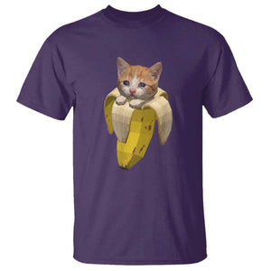 Funny Bananacat Meme Lover T Shirt Cute Kitty Banana Costume TS12 Purple Print Your Wear