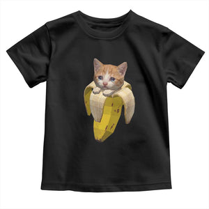 Funny Bananacat Meme Lover Toddler T Shirt Cute Kitty Banana Costume TS12 Black Print Your Wear