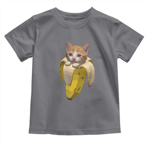 Funny Bananacat Meme Lover Toddler T Shirt Cute Kitty Banana Costume TS12 Charcoal Print Your Wear