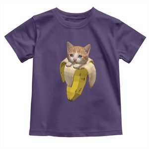 Funny Bananacat Meme Lover Toddler T Shirt Cute Kitty Banana Costume TS12 Purple Print Your Wear