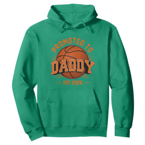 Personalized Basketball Daddy Hoodie Custom Number First Time Dad Pregnancy Announcement TS12 Irish Green Print Your Wear