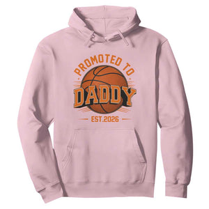 Personalized Basketball Daddy Hoodie Custom Number First Time Dad Pregnancy Announcement TS12 Light Pink Print Your Wear