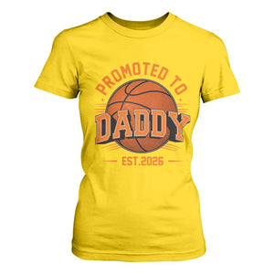 Personalized Basketball Daddy T Shirt For Women Custom Number First Time Dad Pregnancy Announcement TS12 Daisy Print Your Wear