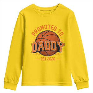 Personalized Basketball Daddy Youth Sweatshirt Custom Number First Time Dad Pregnancy Announcement TS12 Daisy Print Your Wear