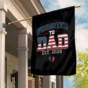 Promoted To Dad Est 2026 American Flag Garden Flag Patriotic New Dad Gift TS12 Print Your Wear